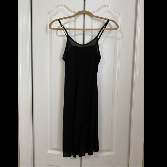 L/S black sheer print dress - Picture 3 of 6
